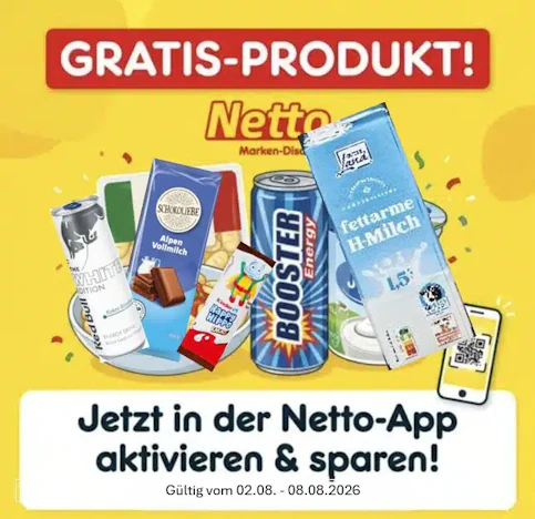 Netto APP: Gratis Cafét Latte Macciato, Chupa Chups,uo u.a.