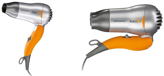 Grundig HD 2509 Reisehaartrockner für 10€ - faltbar, 1500 Watt