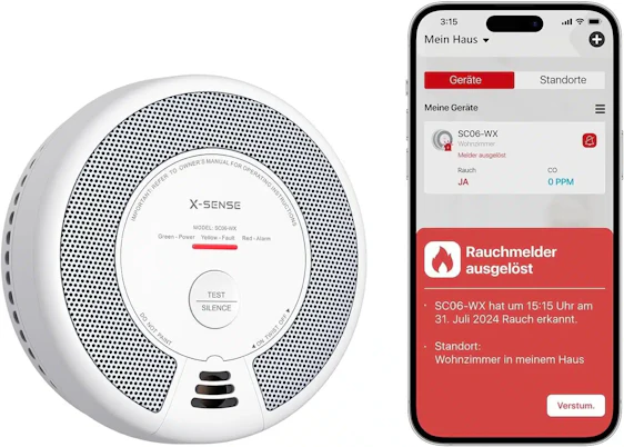 X-Sense SC06-WX, Rauch- und CO-Melder mit WLAN