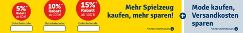 Bis zu 15% Rabatt bei mytoys auf Spielzeug