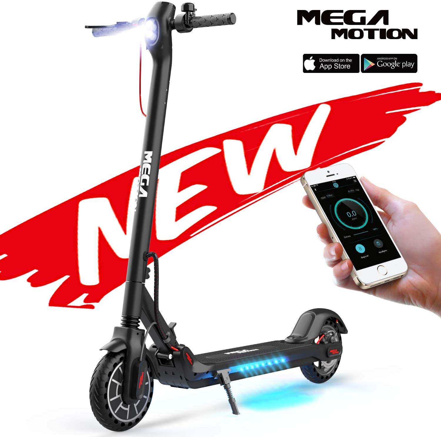 Mega Motion E-Scooter Klappbar (bis 30 Km/h 8.5 Zoll )