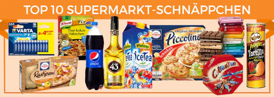 Top 10 Supermarkt-Schnäppchen der KW 31 - z.B. Ritter Sport für 0,65€