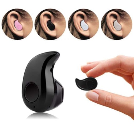 Mini Bluethooth 4.0 Kopfhörer Drahtloser Stereo Headset Ohrhörer Freisprechfunktion, Schwarz