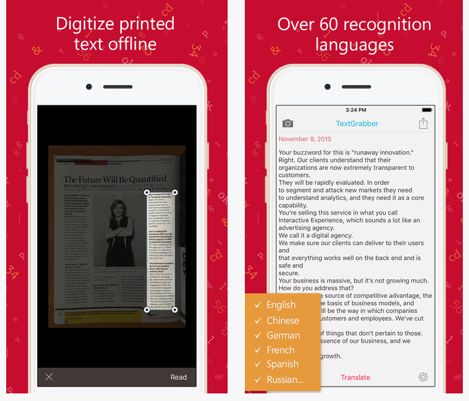 Abby Textgrabber kostenlos für iOS - sonst 5€