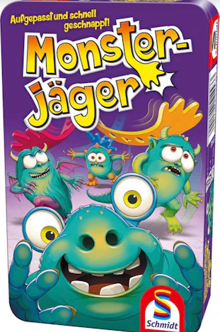 Schmidt Spiele Monsterjäger, Reisespiel in Metalldose für 4,99€(statt 8,05€)
