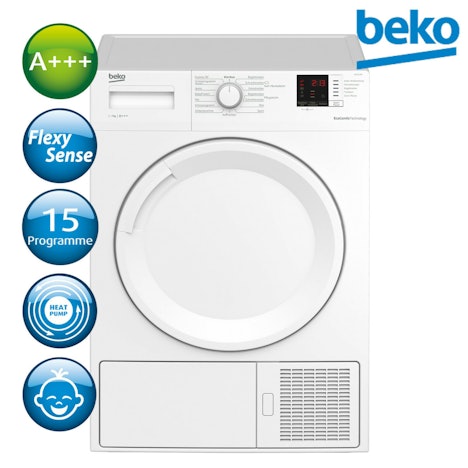 Beko Trockner A+++ Wärmepumpentrockner Wäschetrockner DS7512PA 7kg