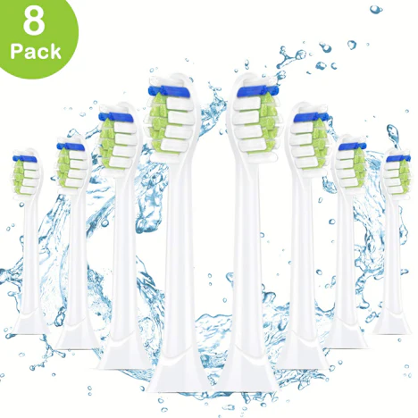 8er Pack Diamond Clean Zahnbürstenaufsätze für Philips Sonicare