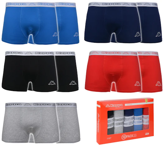 10er Pack Kappa Tomo Herren Boxershorts Mehrfarbig nur 29,99€