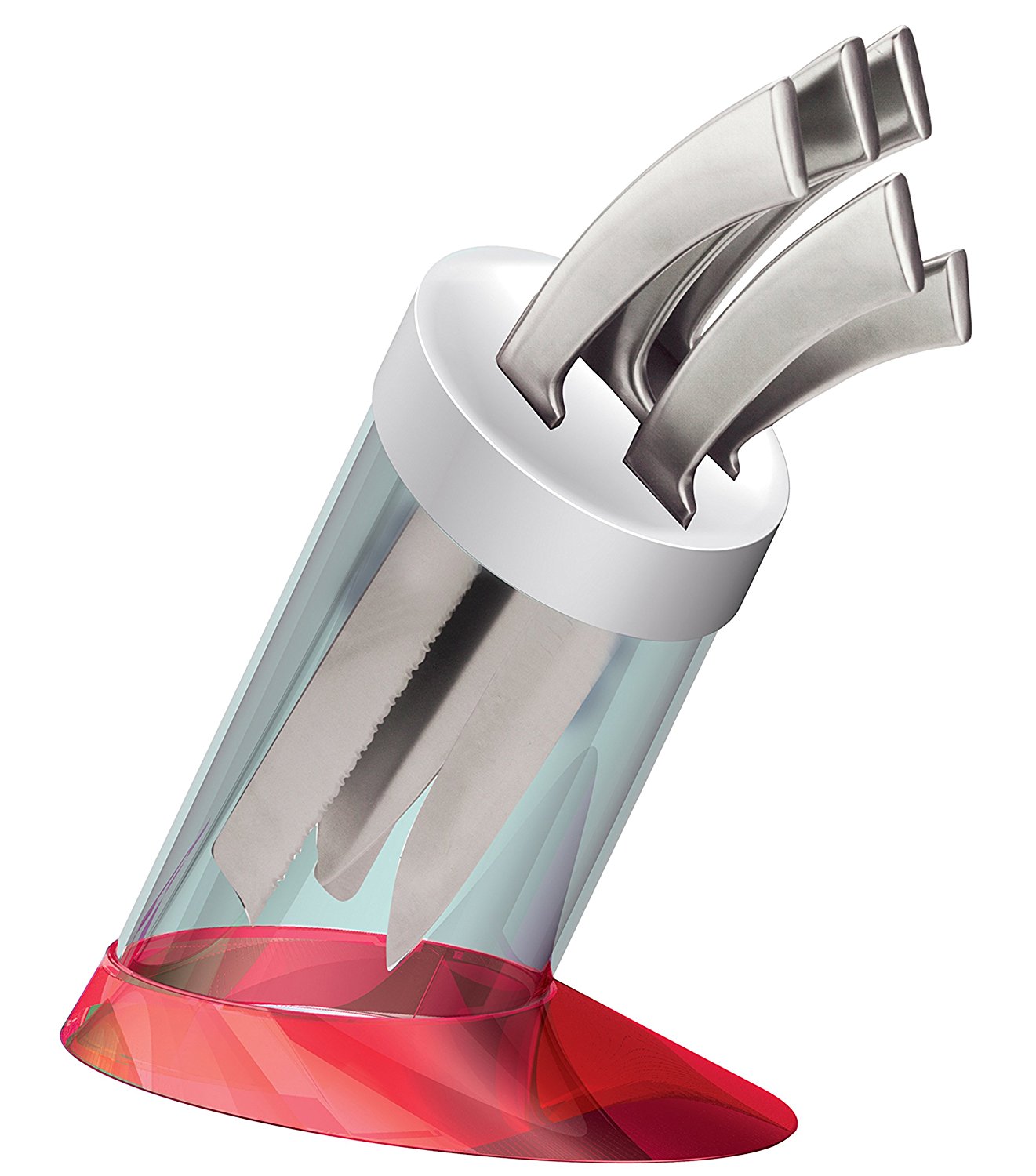 Designer Messerblock Bugatti GL3U - 02195 Glamour mit 5 Messern, Rot für nur 38,34 EUR inkl. Versand