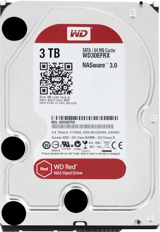 Western Digital Red 3TB WD30EFRX für 88€ - interne Festplatte für NAS-Storage