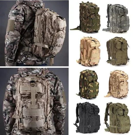 30L Outdoor Taktischer Rucksack in 9 Farben für nur 14,46€ inkl. Versand statt 26€