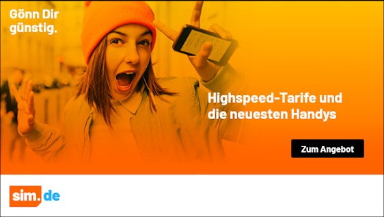 Nur für kurze Zeit! Sim.de LTE All 4GB für 4,99€/Monat – 4 GB LTE, Allnet- und SMS-Flat, EU-Roaming