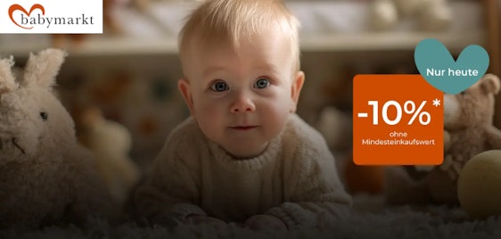 Nur HEUTE 👼🏻🤩 babymarkt: 10% Rabatt auf alles sichern!