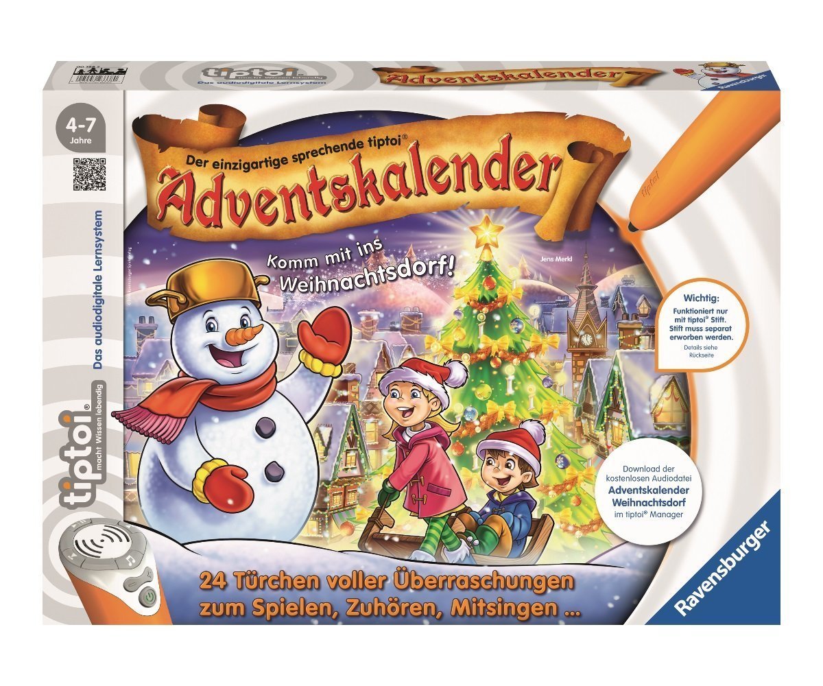 Ravensburger Tiptoi Adventskalender Komm mit ins Weihnachtsdorf (2017) für 9,99 EUR