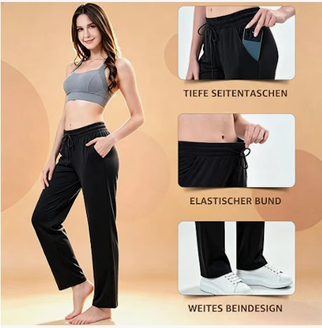 Ipletix Jogginghose Damen Sporthose Trainingshose mit Taschen
