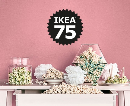 75. IKEA Geburstag: 5€ Gutschein ohne MBW als Geschenk mit Blume