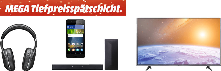 Mega Tiefpreisspätschicht bei Media Markt - z. B. LG 55UH6159 55" UHD-Fernseher für 547€