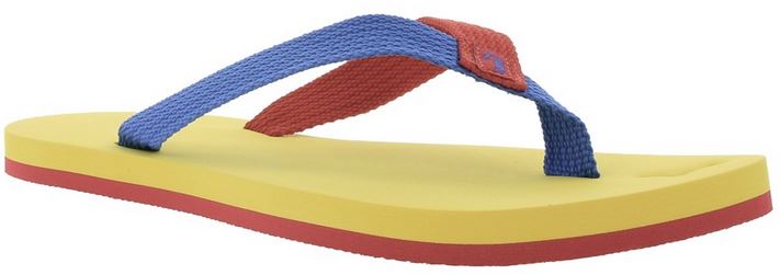 Puma Dedo II Brazil Herren für 7€ - Zehentrenner in der Farbkombi Gelb/Rot/Blau