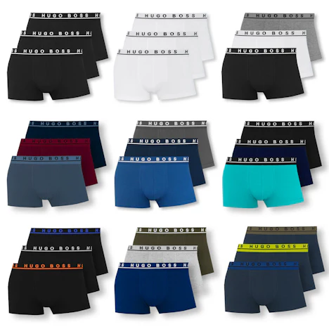 3er Pack HUGO BOSS Boxershorts Boxer Shorts Unterhosen S M L XL XXL