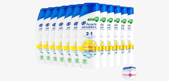 Shampoo zum Sparpreis! 🍋 12x Head & Shoulders 2-in-1 Anti-Schuppen Shampoo & Conditioner für 38,90€ 🛒
