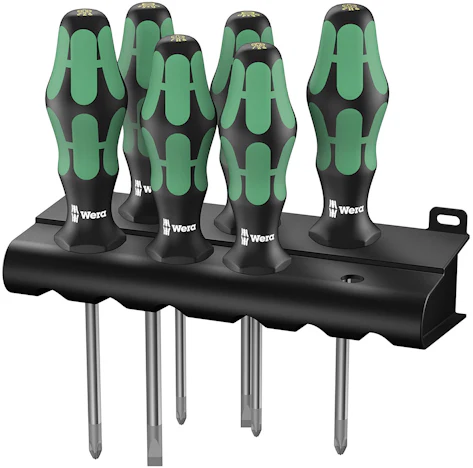 Wera Kraftform Plus Schraubendrehersatz Lasertip + Rack (335/350/355/6) für 17,95 EUR