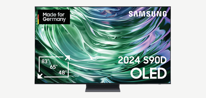 Samsung GQ-S90DAT für 1.299€ - 65" QLED 4K TV, 100 Hz, AI Upscaling