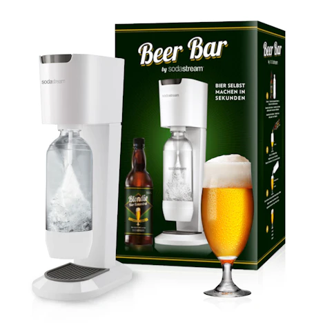 SodaStream Genesis Wassersprudler + 1 Liter Bier-Sirup (für 3L Pils) für 59,90€