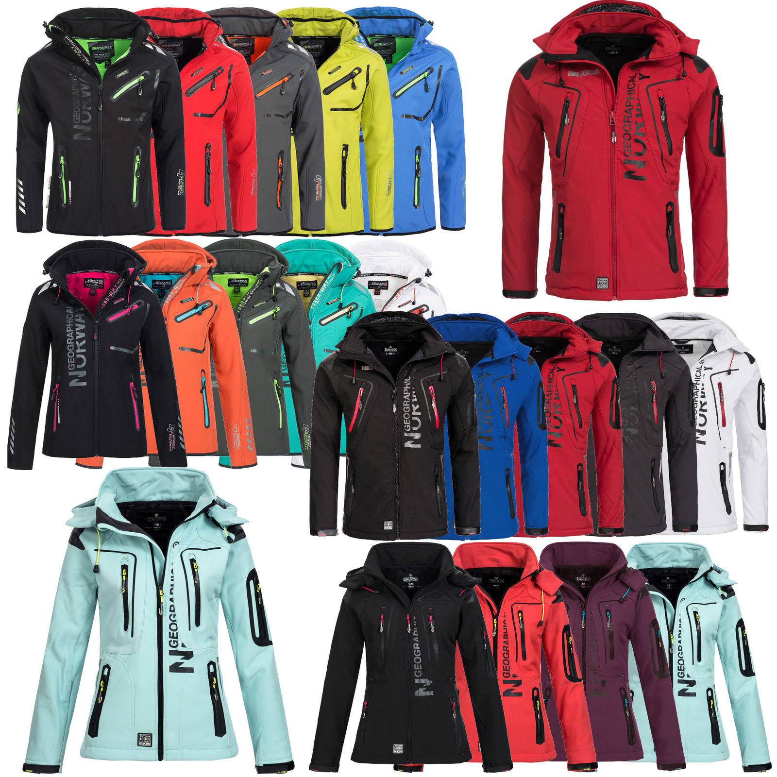 Softshelljacke von Geographical Norway (Damen+Herren)