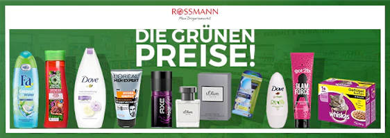 Top 10 Grüne Preise bei Rossmann am 27.09.2017 - z. B. Wilkinson Hydro 5 Power Select für 4€