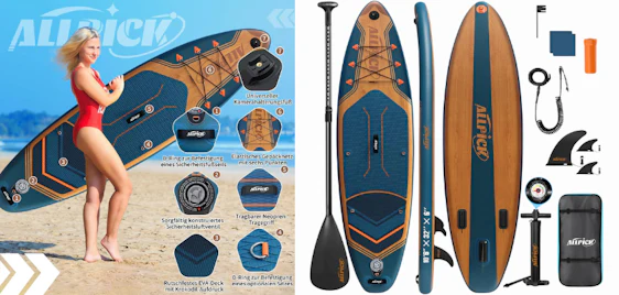 Ab aufs Wasser! 🏄♂️ ALLPICK Premium SUP Board Set (320 cm) für 190€ 🌊