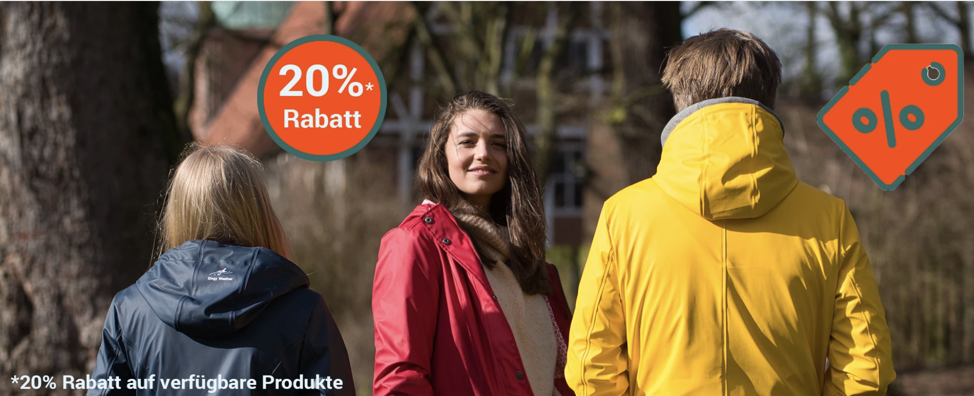 20% Rabatt auf modische Allwetterjacken für Frauen