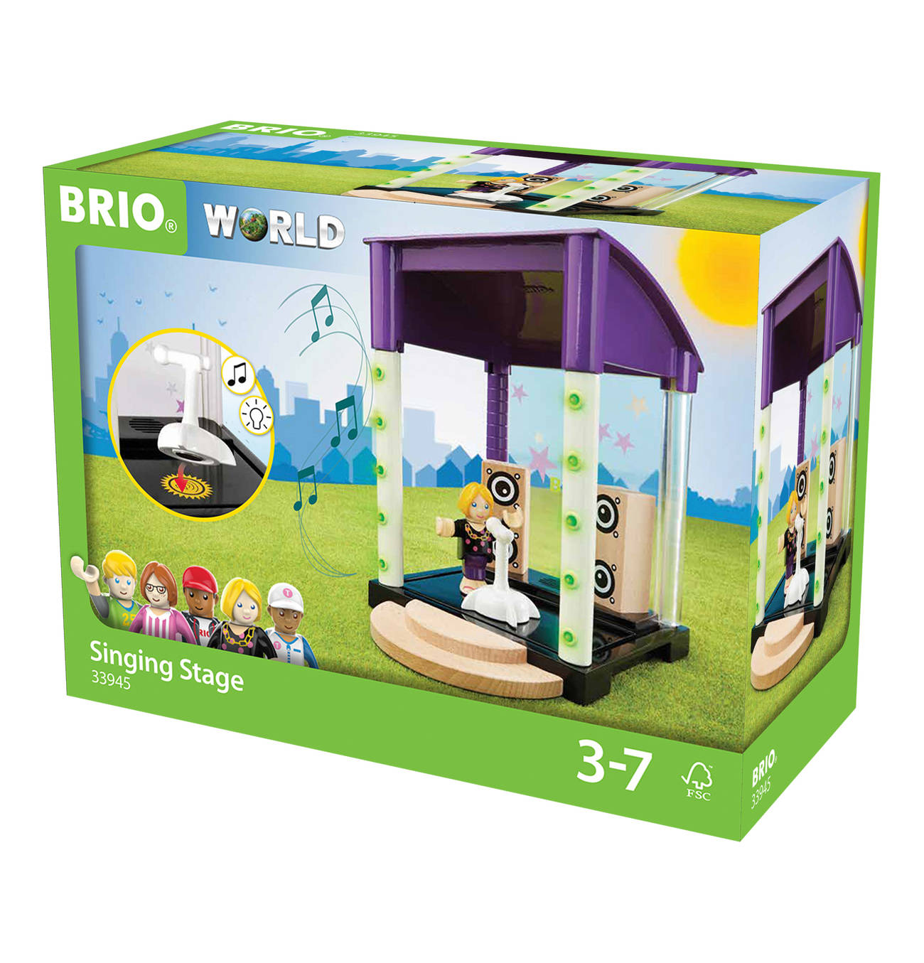 BRIO Village Bühne mit Licht und Sound 33945