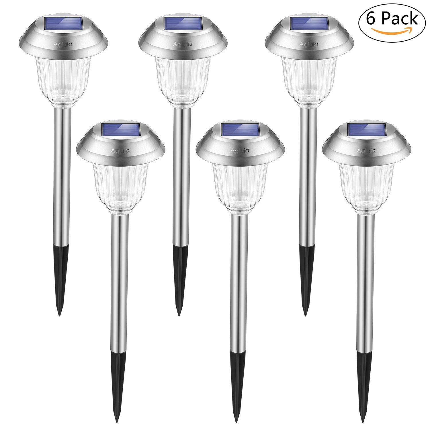 Edelstahl Aussenleuchten Solar 6 Stück für 9,99€