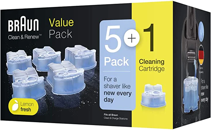 6er-Pack Braun Clean & Renew CCR 5+1 für 20€ – Reinigungskartuschen