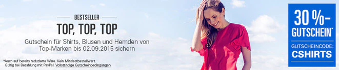30-Prozent-Rabatt-auf-Oberteile-bei-ebay---bei-Zahlung-mit-PayPal-schnaeppchenfuchs