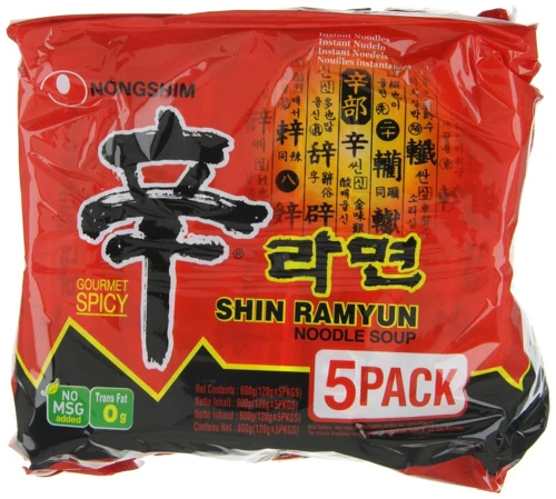 Nong Shim Instantnudeln Shin Ramyun, sehr scharf, 40er Pack (40 x 120 g Packung) für 28,99 EUR