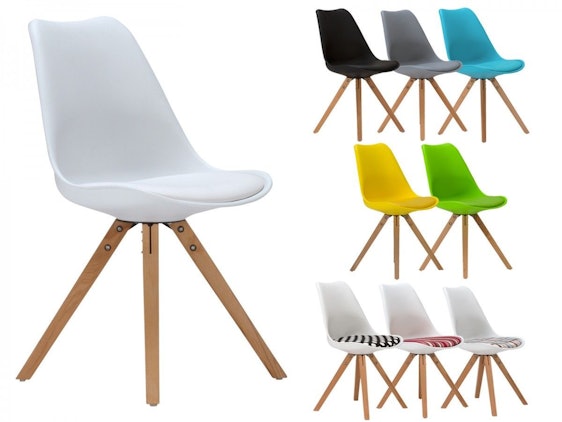 2er-Set Retro-Stuhl California ab 68€ - verschiedene Farben