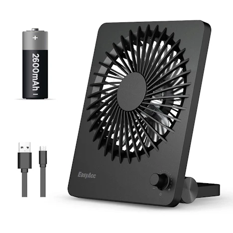 USB Mini Tischventilator mit Batterie
