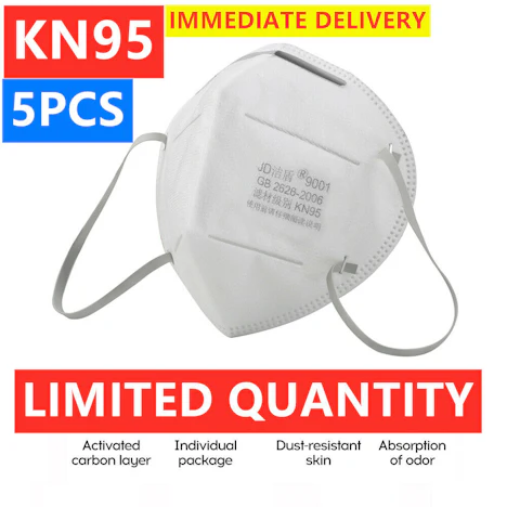 5er Packung KN95 Atemschutzmasken für 12,99€ - Versand aus DE