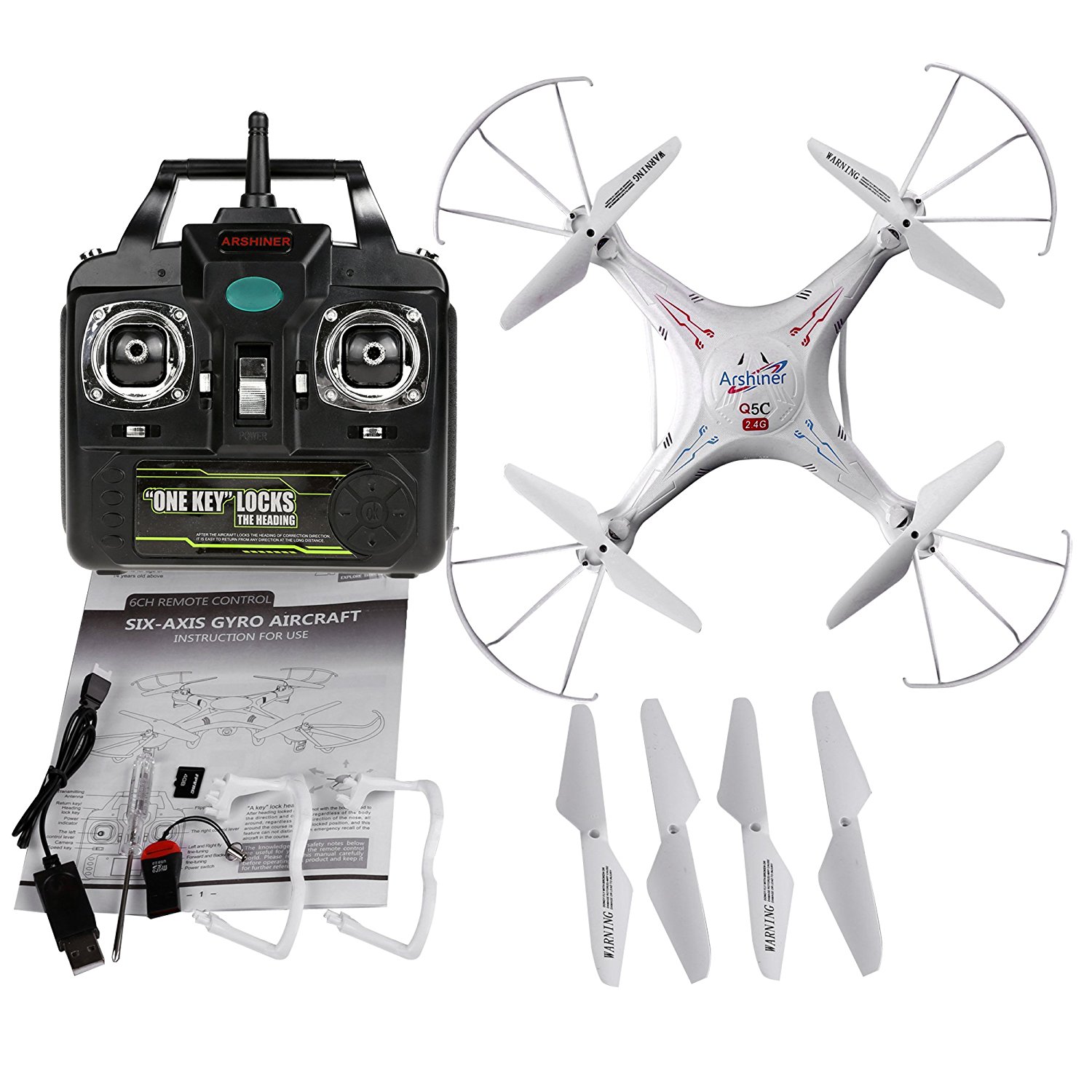 (Amazon.de) 2,4GHz 4CH 6-Axis RC Quadcopter mit HD Kamera RTF für 35,99 EUR