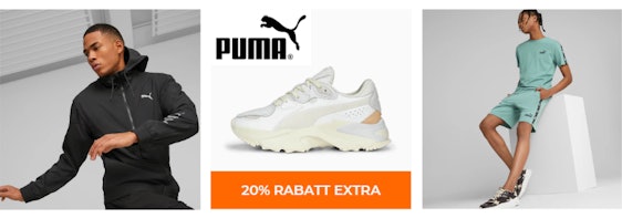 Nur noch heute! 🏃 20% Rabatt bei Puma - auf alles inkl. Sale, z.B. Orkid Thrifted Sneaker für 56€