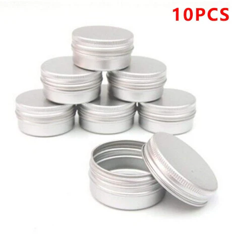 10pcs Balm Nail Art kosmetische Creme Make Up Pot Lippen Jar Zinn-Kasten-Behälter