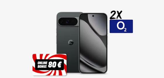 80€ & Doppelkarte ⭐ Google Pixel 10 Pro XL mit 2x 150 GB 5G o2 nur 39,98€ mtl. 🤩