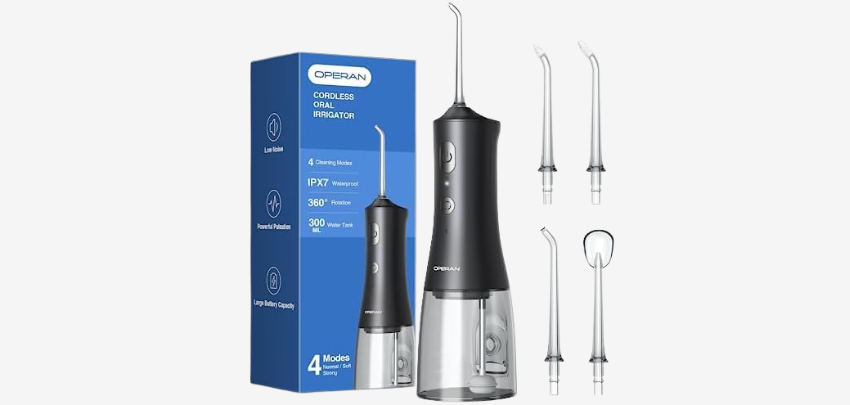 Operan Munddusche für 13€ - kabellos, 4 Modi &amp; 4 Düsen