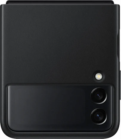 10% auf Samsung Leather Cover (Galaxy Z Flip 3) Black sparen
