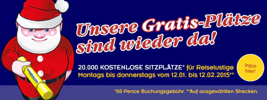 20.000 Tickets für 0 euro bei MegaBus - mit 0,50 euro Buchungsgebühr schnaeppchenfuchs