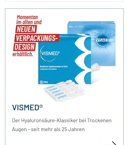 Gratis Vismed Augentropfen