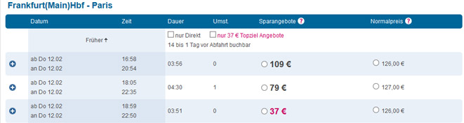 Ltur Bahn Spezial - diesmal mit Italien und Frankreich - Paris oder Venedig für je 37€