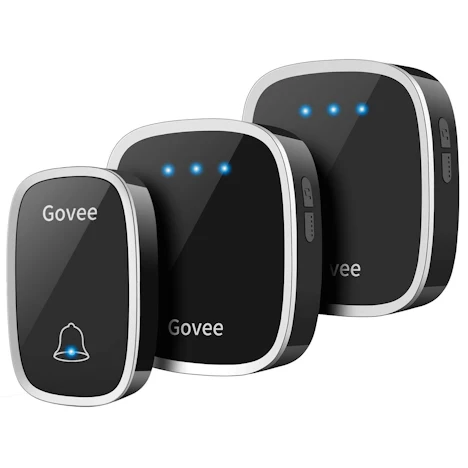 Funkklingel Set mit 1 Sender und 2 Plug-in Empfänger, 300m Reichweite