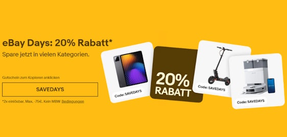 eBay Save Days: 20% Rabatt auf Technik & Co.🤖 z.B.: eufy Security Wall Light S100 für 79€